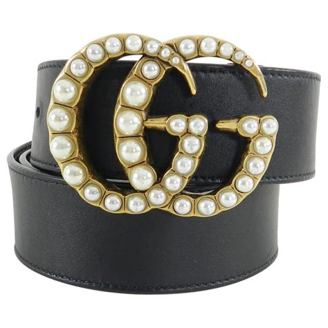 fake gucci belt with pearls|large gucci pearl belt.